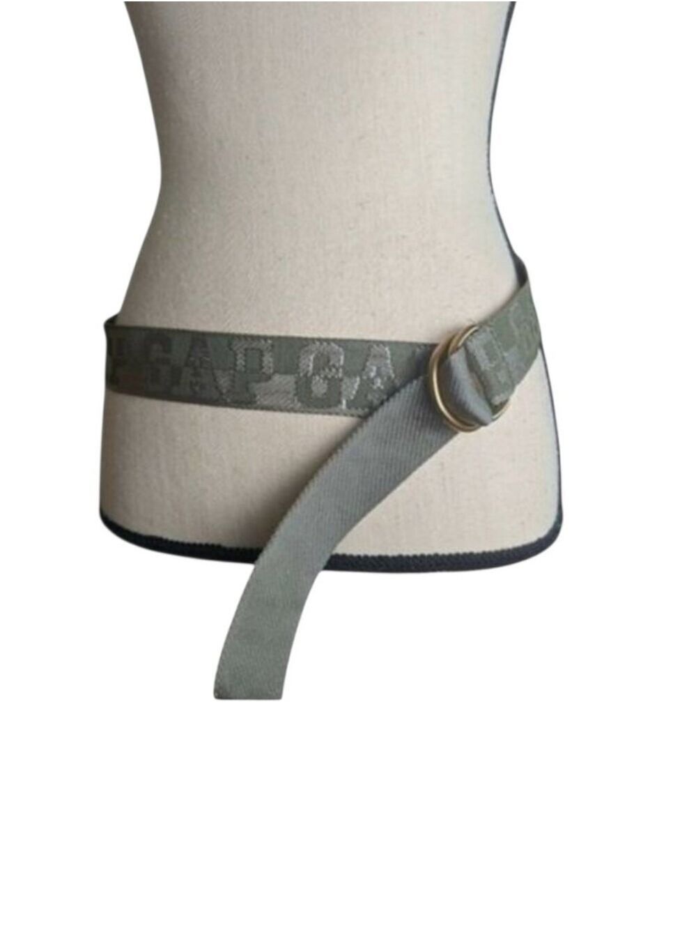 Summer ’23 GAP Olive Web D-Ring Logo Belt Size M
